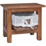  Bocni stol Smeđa 38 x 28 x 35 cm Čvrsto mahagonijevo drvo | shoptok.hr