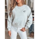 DStreet Bluza damska oversize z haftem serc MONLOVE niebieska | shoptok.hr