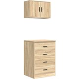 vidaXL Garažne omare 2 kosa sonoma hrast inženirski les, (22047727) | Shoptok.si