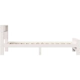  Okvir za krevet Bijelo 90 x 190 cm Masivna borovina | shoptok.hr