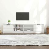 TV ormarić 2 kom sjajni bijeli 80x35x36 5 cm konstruirano drvo | shoptok.hr