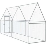  Kokošnjak srebrn 400x100x190 cm pocinkano jeklo | Shoptok.si