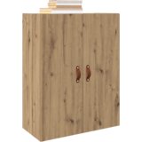  Stenska omara s polico Rjava 69,5 x 34 x 90 cm Konstruiran les | Shoptok.si