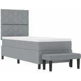  Krevet s opruga kutije Svijetlo siva 80 x 200 cm tkanina | shoptok.hr
