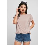 Urban Classics Women's T-shirt with extended shoulder powder pink Cene