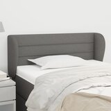  Uzglavlje s ušima tamnosivo 83x23x78/88 cm od tkanine | shoptok.hr