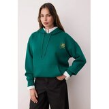 TRENDYOLMILLA ženski duks Twoaw24Sw00136, Emerald Green-Green Cene