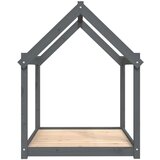  Krevet za pse sivi 111x80x100 cm od masivne borovine | shoptok.hr