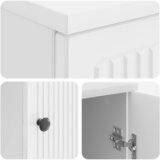  Stol Bijela visokog sjaja Konstruirano drvo 142,5 x 50 x 75 cm | shoptok.hr