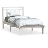  Posteljni okvir bel iz borovine 90x200 cm, (20643321) | Shoptok.si