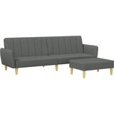 Maison Chic kavč - Sofa - Kanape dvosed z ležiščem in stolčkom za noge temno sivo blago, (21727578) Cene