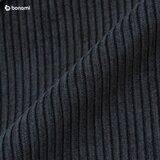 Karup Design Črna in antracitno siva sedežna garnitura iz rebrastega žameta 200 cm Lean – | Shoptok.si