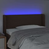  Posteljno vzglavje temno rjavo 93x16x78/88 cm blago, (20738501) | Shoptok.si