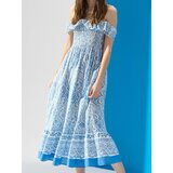 Sinsay Pamučna midi haljina | shoptok.hr