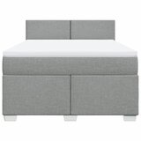  Krevet box spring s madracem svjetlosiva 160x200 cm tkanina | shoptok.hr
