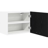 vidaXL Viseča omarica Riga 2 pcs Črni hrast in bela 50 x 31 x 40 cm | Shoptok.si