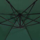  Konzolni suncobran s LED svjetlima i metalnom šipkom 350 cm | shoptok.hr