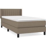 Maison Chic Box spring postelja - Vzmetna postelja z vzmetnico taupe 80x200 cm blago SL7497, (21886885) | Shoptok.si