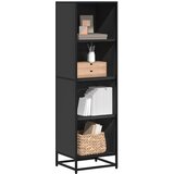 vidaXL Knjižna omara črna 40x35x139 cm iverna plošča | Shoptok.si