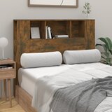  Uzglavlje s ormarićem boja dimljenog hrasta 120x18,5x102,5 cm | shoptok.hr