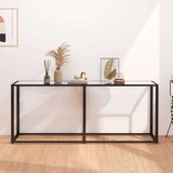 vidaXL Konzolni stol prozirni 180 x 35 x 75,5 cm od kaljenog stakla | shoptok.hr