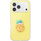 AVIZAR Ovitak za iPhone 17 Pro s 3D motivi ananasa, Rumena, (5000275138) | Shoptok.si