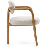 Kave Home Rjav/kremno bel jedilni stol Melqui – | Shoptok.si