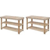  Stojalo za čevlje s klopjo 2-v-1 2 kosa trles | Shoptok.si