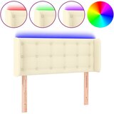 vidaXL LED posteljno vzglavje krem 103x16x78/88 cm umetno usnje, (20737075) Cene