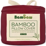 prevleka za blazino iz bambusa 50 x 75 cm, 2-delni set - burgundy