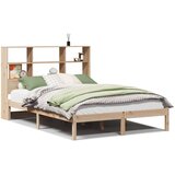 vidaXL Krevet s regalom za knjige bez madraca 120x200 cm od borovine | shoptok.hr