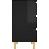  Komoda visoki sjaj crna 60 x 35 x 69 cm od konstruiranog drva | Eponuda.com