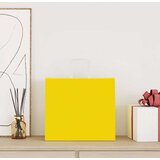 Papirnate vrećice 250 kom s ručkama žute 32x22x28 cm | shoptok.hr