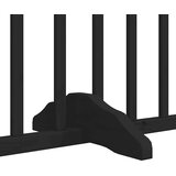 vidaXL Ograda za pse z vrati zložljiva 12 panelov črna 960 cm les | Shoptok.si