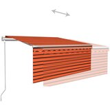  Automatska tenda roleta i senzor LED 3 x 2 5 m narančasto-smeđa | shoptok.hr