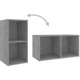 TV omarice 4 kosi betonsko sive 72x35x36,5 cm iverna plošča | Shoptok.si