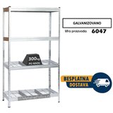 Metalna žičana polica 180x180x60cm 4x300kg | ePonuda.com
