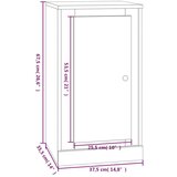 vidaXL Komoda bela 37,5x35,5x67,5 cm inženirski les | Shoptok.si