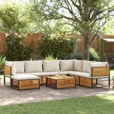 vidaXL 8-dijelna set vrtnih sofa s jastucima masivno bagremovo drvo Cijene