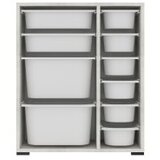 Hanah home višenamenske police zen 2D2K6U crystal white | ePonuda.com