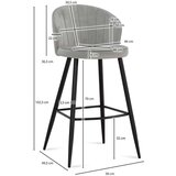 MID.YOU SET BARSKIH STOLOV, siva | Shoptok.si