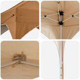  Rastezljivi šator za zabave 290 x 290 x 245 cm Bež | shoptok.hr