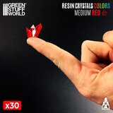 Green Stuff World Red Resin Crystals Medium | Crveni smolasti kristali srednji 9–16mm (30 kom) | Eponuda.com