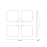  LED plafonsko svetlo HIDALGO LED/40W/230V crno | Eponuda.com