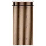 MID.YOU Garderobni Panel Loft, Črna, Barva Hrasta | Shoptok.si