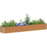  Vrtna visoka greda 290 x 50 x 36 cm Cinkana jeklena, (5000287821) | Shoptok.si