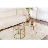 Hanah home Klub sto-set Aurum, 60x60x43cm, 2 komada, Zlatne boje | Eponuda.ba