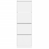 Ormarić za cipele s 4 preklopne ladice bijeli 60x34x187,5 cm | Eponuda.ba