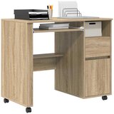  Stol s kotačićima s ladicama Sonoma hrast 91 x 50 x 77 cm | Eponuda.ba
