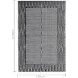 Vanjski tepih ARAKIL crni 140 x 200 cm PP | shoptok.hr